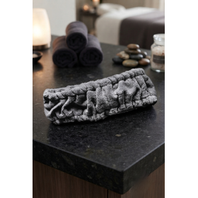Fascia capelli  con elastici grigio